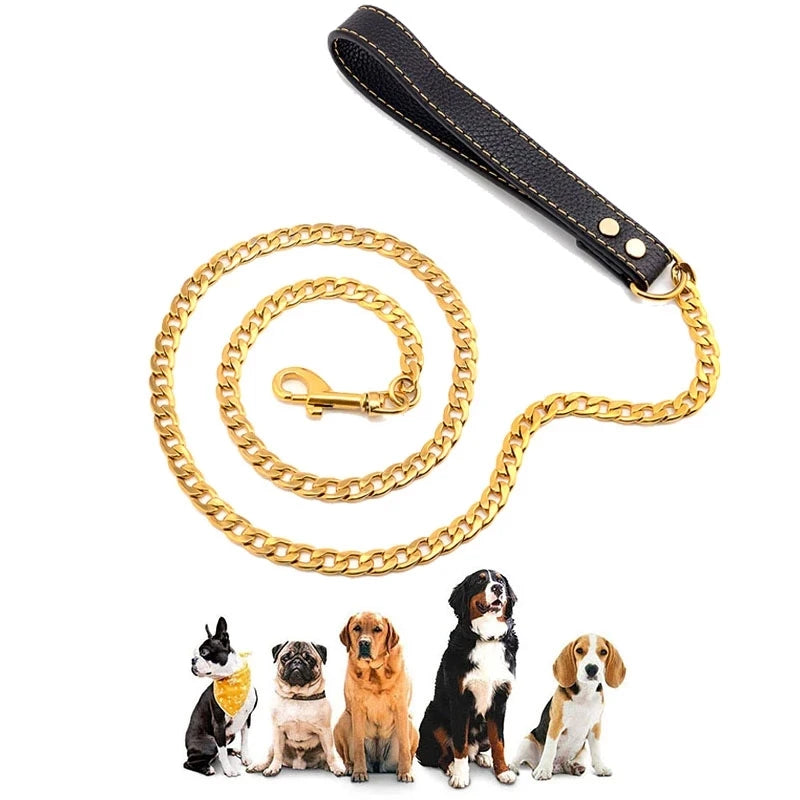 4.5FT Metal Dog Leash Elite Supply