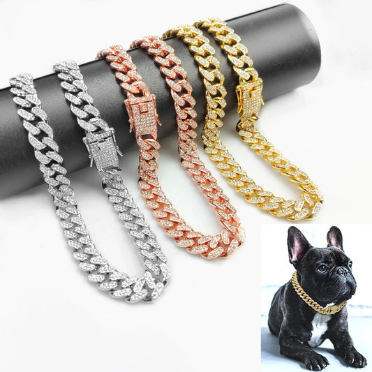 Pet Chain Diamond Cuban Collar